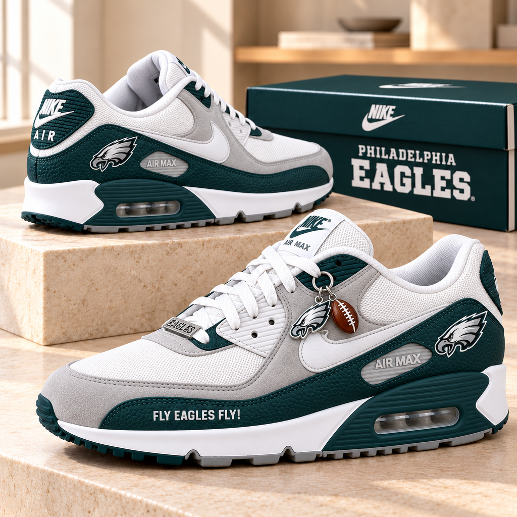 Philadelphia Eagles Premium Low-Top Sneakers