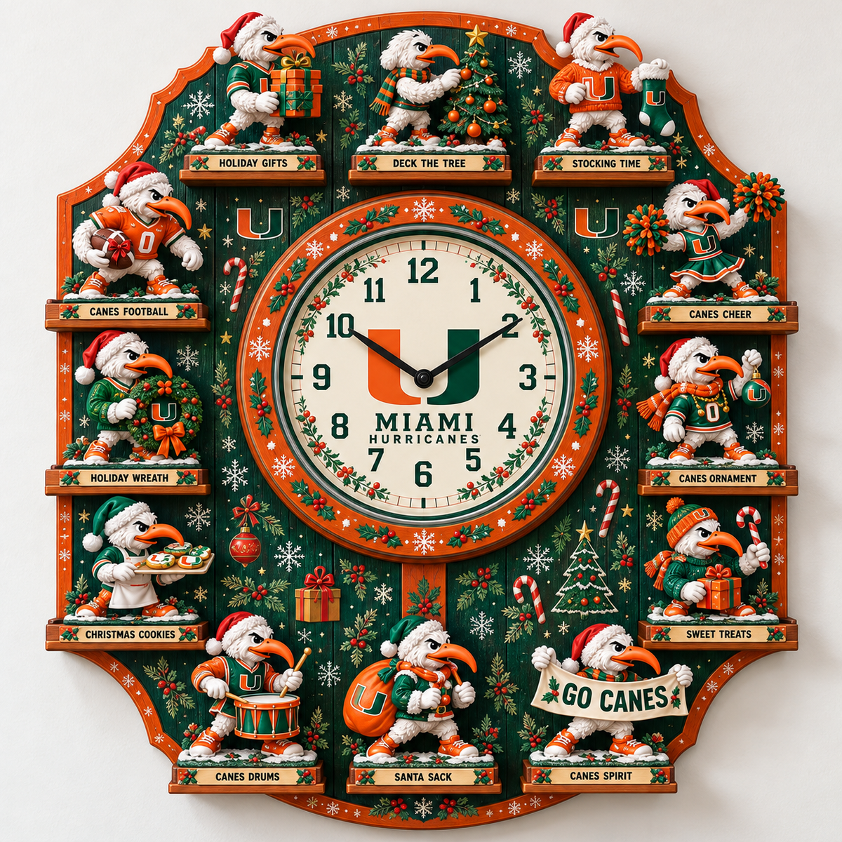 MHC Premium Christmas Sculpture Clock Collection PTKL