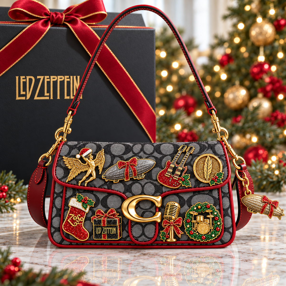 Premium LZPL Noel Shoulder Cross With Charm NPL