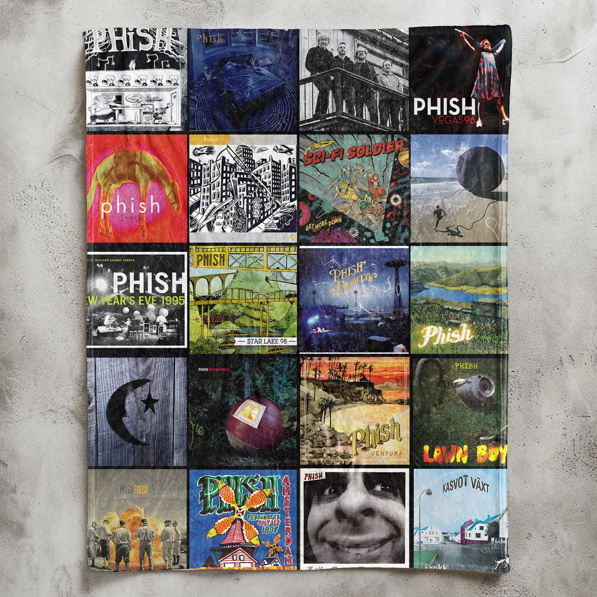 PIH Albums Collage Sherpa Blanket DNBN