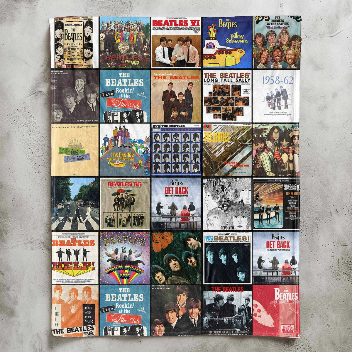TBE Albums Collage Sherpa Blanket DNBN