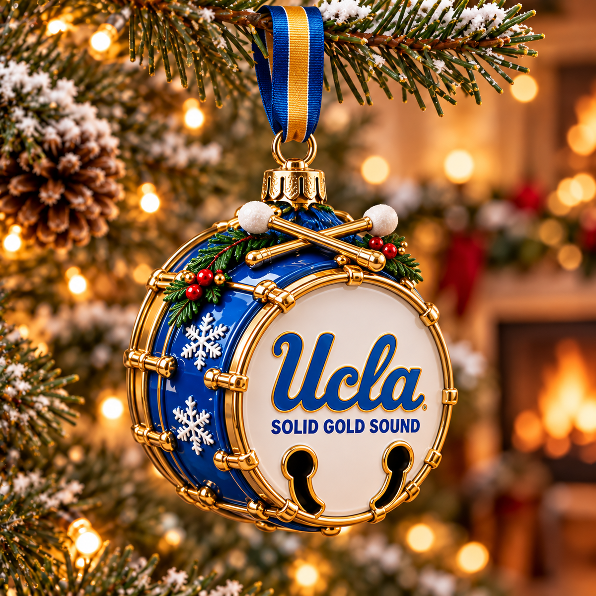 Premium UCLA Christmas Bell Ornament TTMH