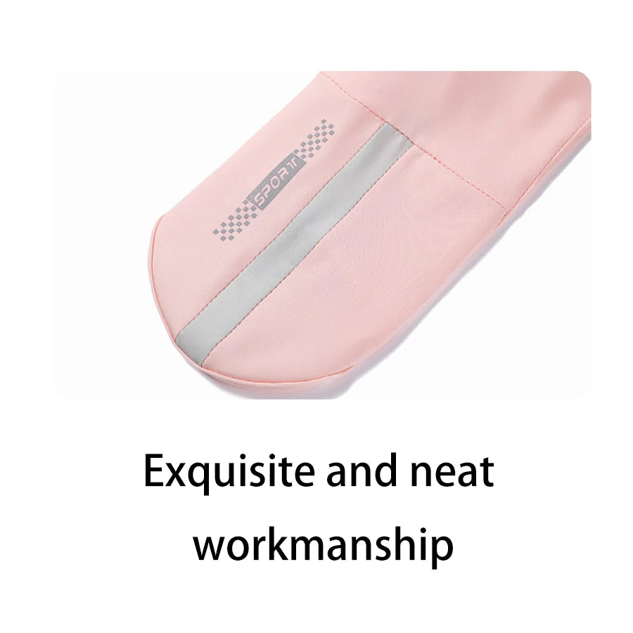 Summer Sunscreen Gloves Women Thin Ice Silk Anti-ultraviolet Dew Finger Touch Screen Driving Riding Non-slip Breathable Gloves