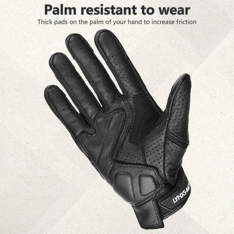 Motorcycle Racing Gloves Equipment Leather Carbon Protection Moto Cross Dirtbiker Riding Motocross Motorcyclist Cycling Glove