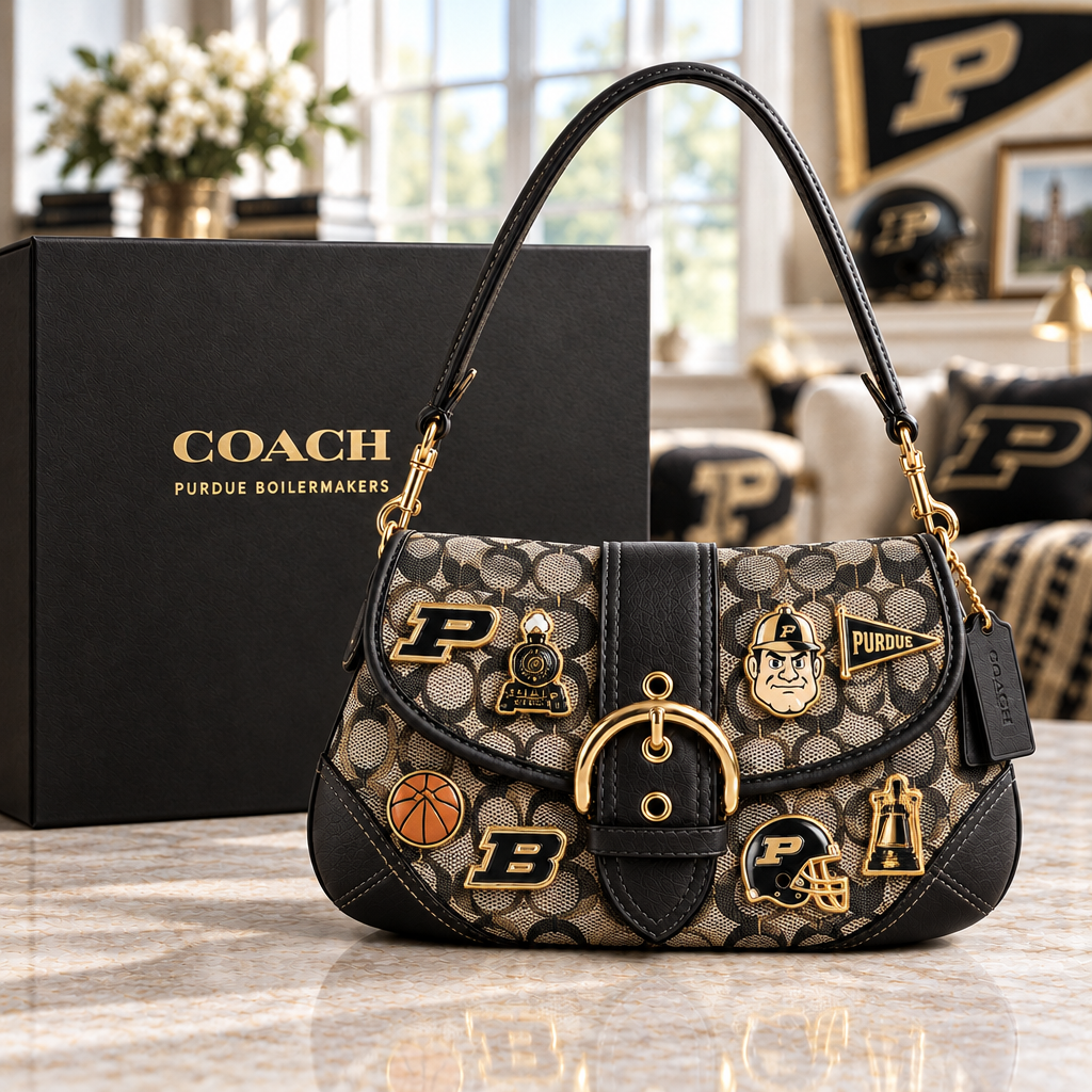 Purdue Boilermakers Soho Bag With Charm