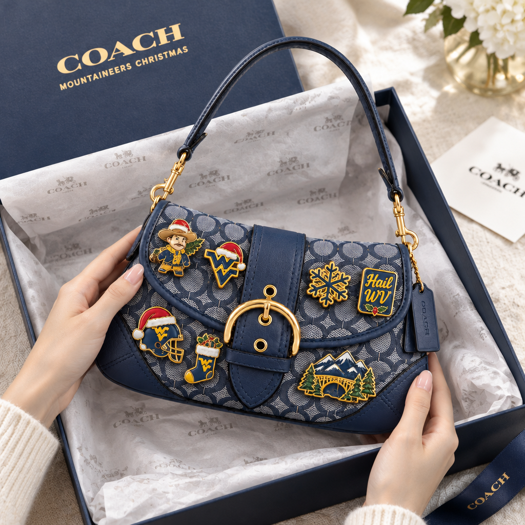 West Virginia Mountaineers Soho Bag With Charm
