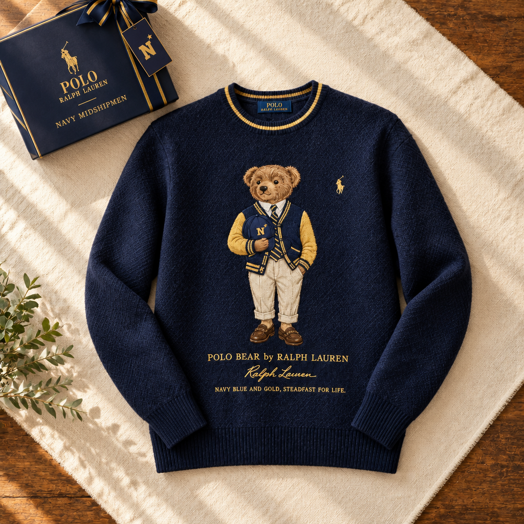 Navy Midshipmen Premium Crewneck Sweater