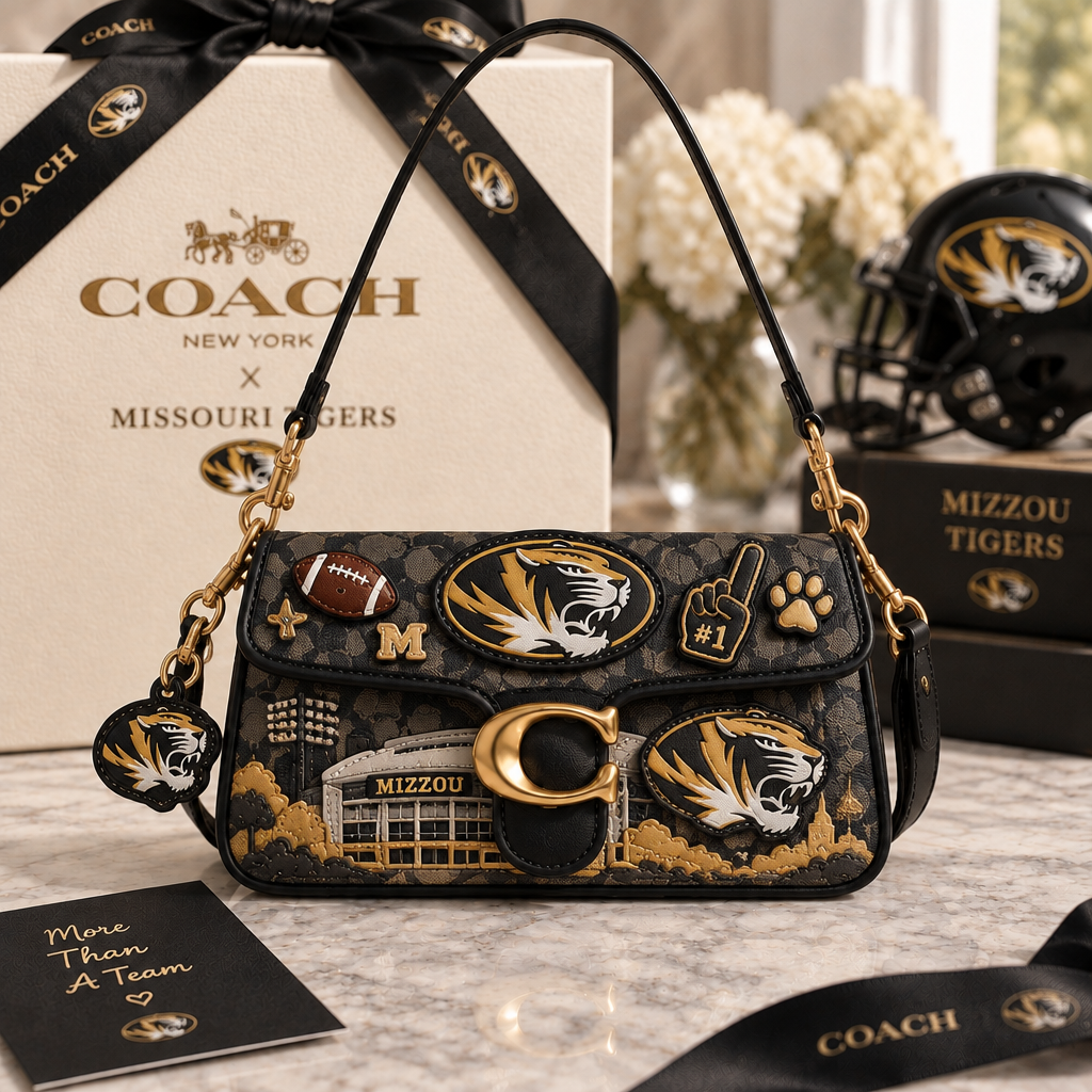 Missouri Tigers Coach Shoulder Cross With Charm